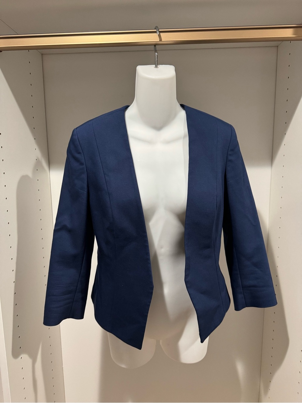 Express Navy Open-Front Blazer